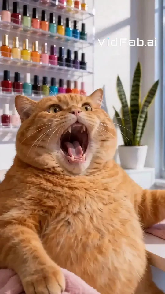 Cat Dentist watermarked pet video template