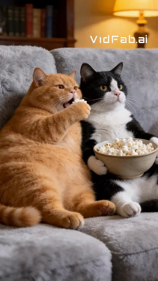 Popcorn Prank viral pet video template preview